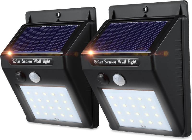 lot 915 image: Dartwood 20 LED Solar Spotlight with Motion Sensor - 150 Lumens Weatherproof Spotlight (2-Pack)