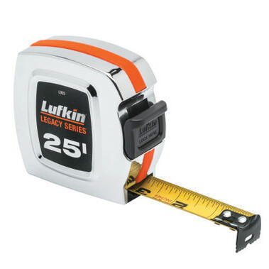 lot 935 image: Lufkin Legacy Series 1 in. x 25 ft. Chrome Tape Measure