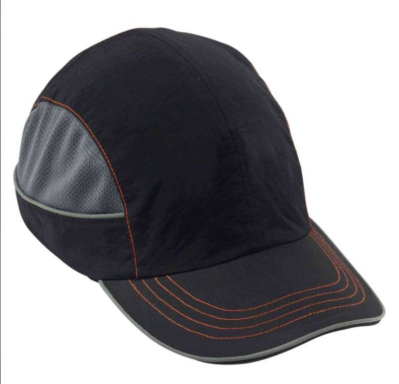 lot 819 image: NEW Ergodyne Skullerz 8950 Bump Cap Hat - Black - Long Brim