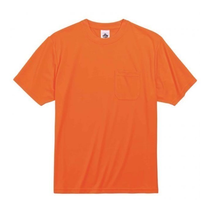lot 842 image: NEW Ergodyne GloWear 8089 Hi-Vis Short Sleeve T-Shirt -Non-Certified - Orange - Small