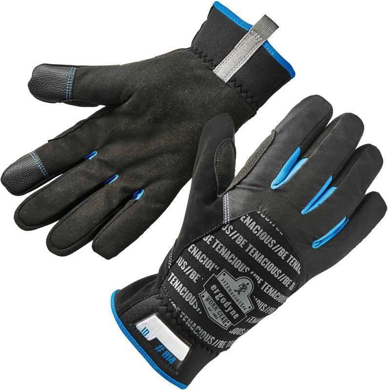 lot 706 image: NEW Ergodyne ProFlex 814 Thermal Winter Work Gloves, Touchscreen Capable, Black, Large