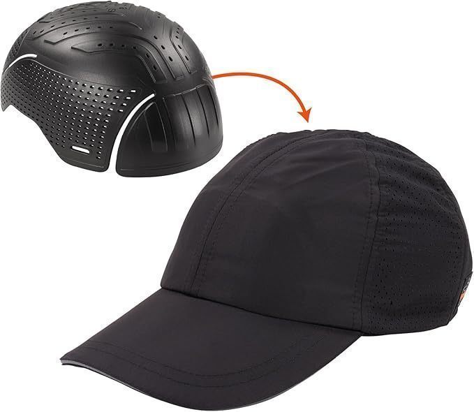 lot 708 image: NEW Ergodyne Skullerz 8947 Lightweight Baseball Hat and Bump Cap Insert - Black, Small