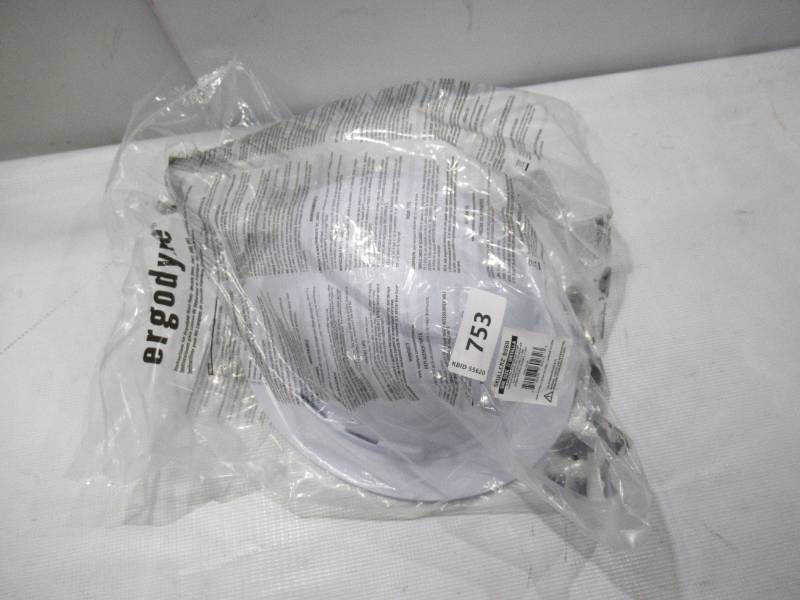lot 753 image: NEW Skullerz 8969 Lightweight Full Brim Hard Hat - Type 1, Class E - WHITE - E.K. Services