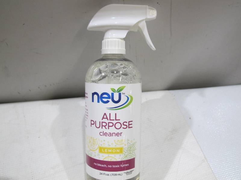 lot 204 image: NEW NEU Lemon Scent All Purpose Cleaner Spray 24 oz (Case of 6 Bottles)