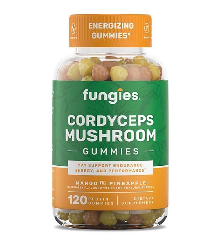 lot 202 image: NEW  Fungies Cordyceps Mushroom Gummies 120 ct. - Mango Pineapple