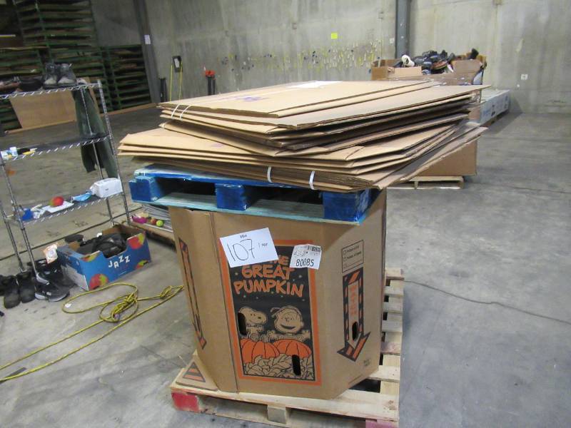 lot 107 image: Pallet of Store Overstock and Ecommerce Product and Returns - FEDEX Shipping Boxes