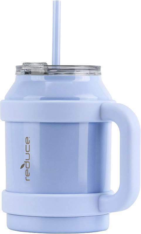 lot 305 image: NEW REDUCE 50 oz Mug Tumbler with Handle and Straw - Stainless Steel, Sip-It-Your-Way Lid - Cold up to 36 Hours - Sweat Proof, Dishwasher Safe, BPA Free