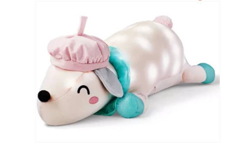lot 365 image: NEW Members Mark Kids Light Up Jumbo Squishy Pillow - French Poodle