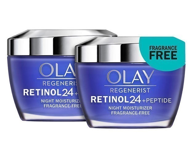 lot 369 image: NEW Olay Regenerist Retinol 24 Night Facial Moisturizer (1.7 oz., 2 pk.)