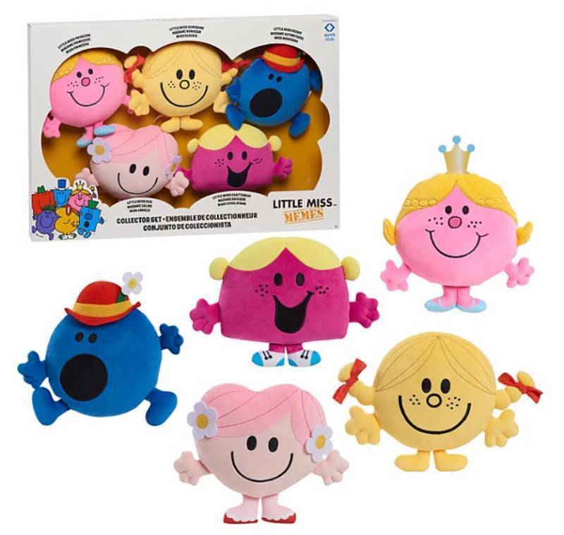 lot 335 image: NEW Little Miss Pillow Plush (5-Pack) Dolls