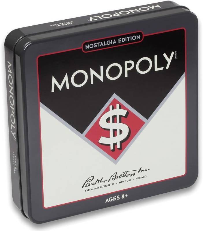 lot 337 image: NEW WS Game Company Monopoly Nostalgia Edition in Collectible Tin
