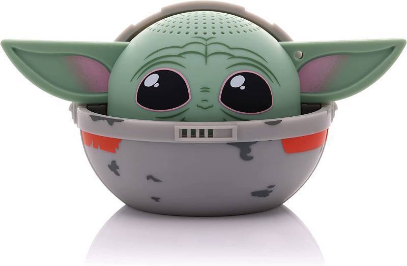 lot 342 image: NEW Bitty Boomers Star Wars The Mandalorian - Grogu in Pram - Mini Bluetooth Speaker