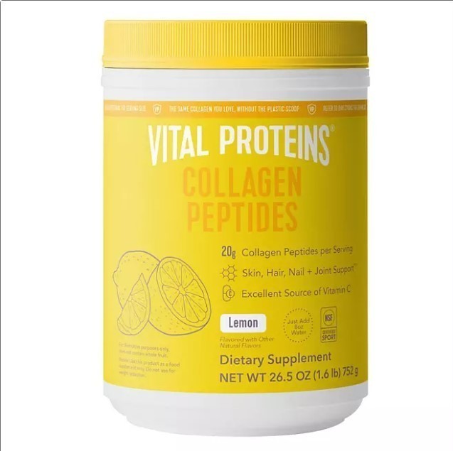 lot 356 image: NEW Vital Proteins Collagen Peptides Powder, Lemon, 26.5 oz.