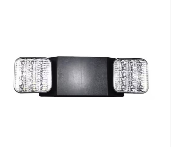 lot 319 image: NEW Commercial Electric 11-Watt Equivalent Rectangle Integrated LED Black Emergency Light with Ni-Cad 6.0-Volt Battery