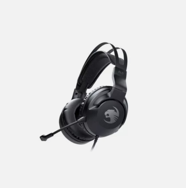 lot 158 image: ROCCAT EloX Stereo Wired Gaming Headset for PC, Mac, Xbox Series XS, Xbox One, PlayStation & Mobile - Black
