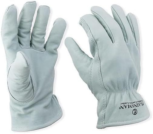 lot 170 image: NEW Plainsman Cold Weather Work Gloves, Fleece Lining, Premium Cowhide Leather, LARGE , 2 Pairs