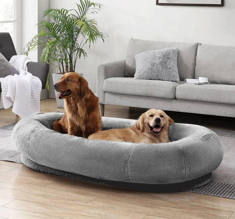 lot 190 image: Canine Creations by Arlee Home & Pet Napper Ultimate Pet Bed - Gray