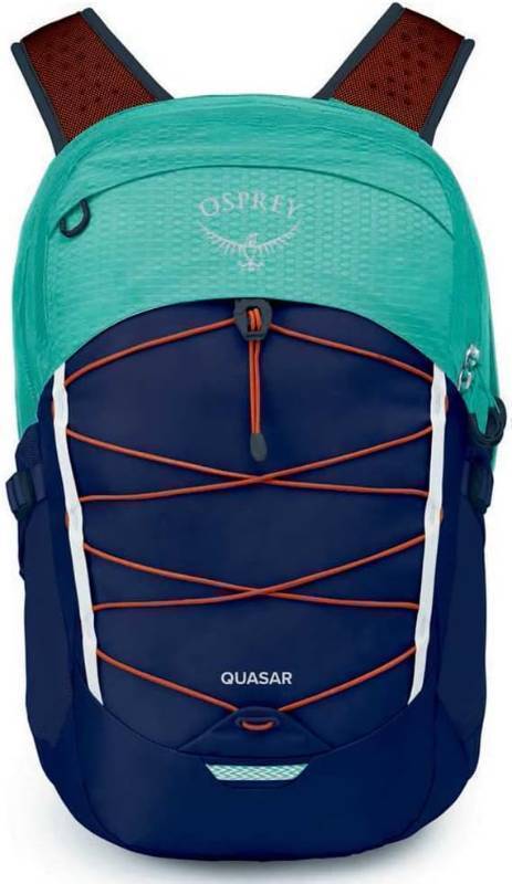 lot 197 image: NEW Osprey Quasar Backpack - Reverie GreenCetacean Blue