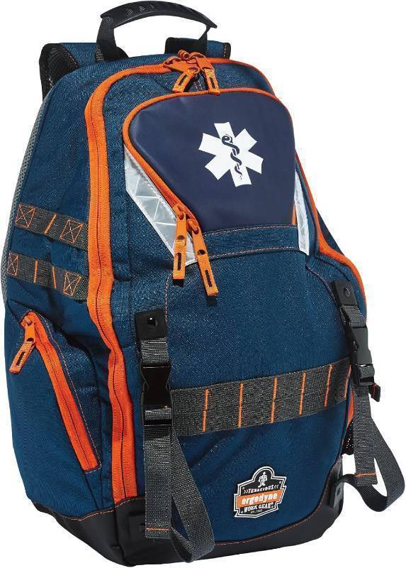 lot 201 image: NEW Ergodyne Arsenal 5244 Medic First Responder Trauma Backpack Jump Bag for EMS, Police, Firefighters, Blue