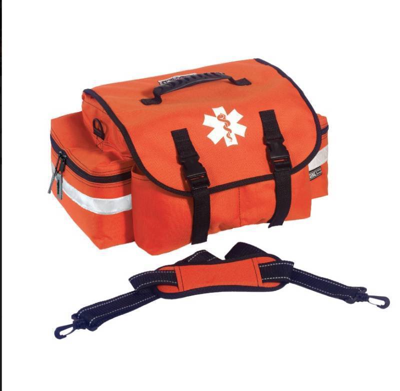 lot 213 image: NEW Ergodyne Arsenal 5210 First Responder EMSTrauma Jump Bag - 15L - ORANGE SMALL