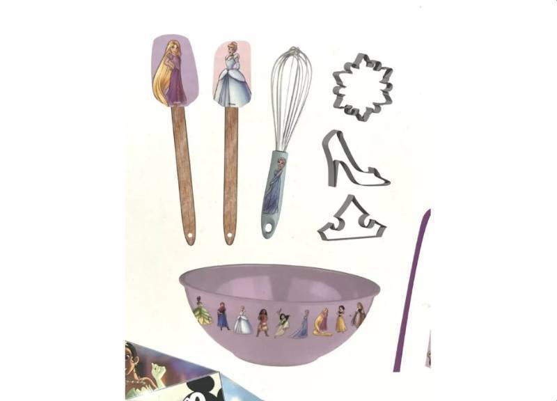 lot 227 image: NEW Disney 100th Anniversary Kids 8-Piece Baking Set - Disney Princesses