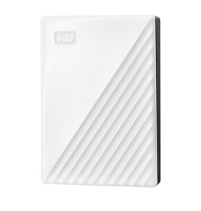 lot 255 image: NEW Western Digital WD My Passport 5TB Portable Hard Drive, White