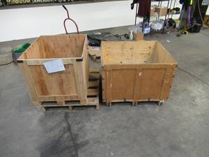 lot 114 image: Two Large Wooden Boxes