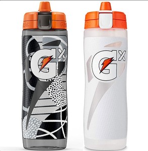 lot 144 image: NEW Gatorade GX 30 oz. Montage Water Bottles, 2 Pack - Black and White
