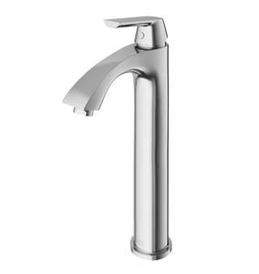 lot 183 image: VIGO VG03013BN Linus Single Handle Single-Hole Bathroom Vessel Faucet in Brushed Nickel