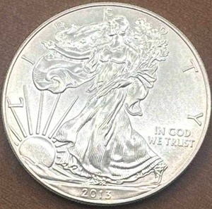 lot 4 image: 2013 1oz .999 Silver American Eagle