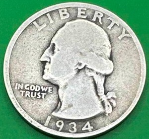 lot 16 image: 1934 Washington Quarter