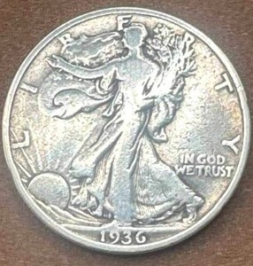 lot 39 image: 1936 Walking Liberty Half Dollar