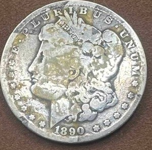 lot 40 image: 1890 Morgan Silver Dollar