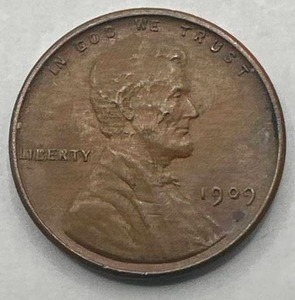 lot 47 image: 1909-VDB Penny