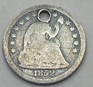 lot 50 image: 1852 Half Dime