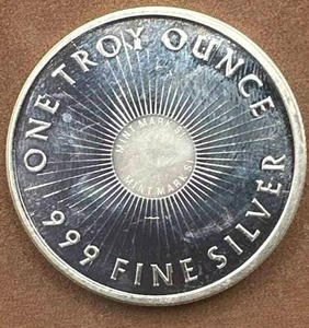 lot 54 image: 1oz .999 Silver Round
