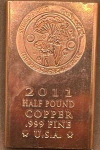 lot 64 image: 12 Pound .999 Investment Grade Copper Bar