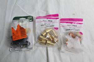 lot 36 image: Lot of Plumbing Adapters and Outdoor Faucet Kit