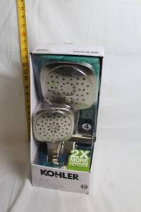lot A-49 image: Kohler 3-in-1 Multifunction Shower Combo Kit in Brushed Nickel