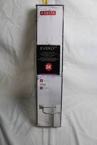 lot 55 image: Delta Everly 24 Double Towel Bar in Brushed Nickel