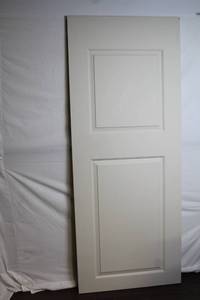 lot 88 image: 32 Two-Panel Square Top Molded Slab Door