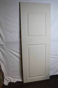 lot 94 image: 2-Panel Square Top Molded Slab Door 30 x 80