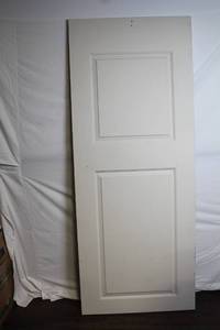 lot A-96 image: Solid Core 2-Panel Square Top Molded Slab Doors