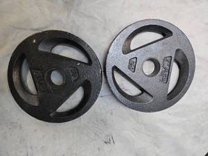 Lot of a pair of 25LB 2-inch Weight Plates (NEW)