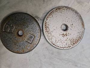 lot 14 image: Lot of a pair of 10LB One-inch Weight Plates (USED)