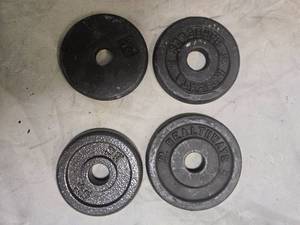 lot 30 image: Lot of a pair of 2.5LB  One-inch Weight Plates (USED)
