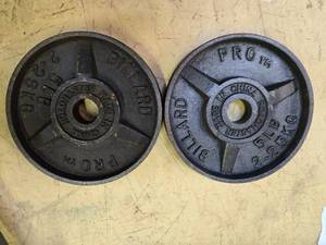 lot 66 image: A pair of 5LB Weight Plates (USED)