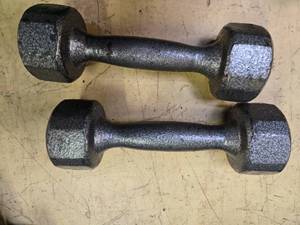 lot 81 image: Lot of four 5LB Dumbbells (USED)