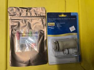 lot 84 image: Lots of a Harrbal Powder and Two & three Control Anti Scald Tube ShowerFaucet