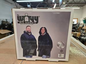 lot 97 image: The Wayy Unisex Big Hoodie, Plush Lined Over-Sized Hoodie, One-Size Fits Most (Stylish Blue Color)